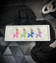 Load image into Gallery viewer, Iridescent Balloon Dog Keychains