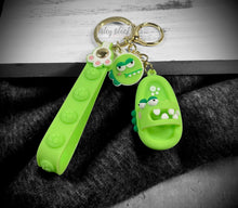 Load image into Gallery viewer, Funny Slippers Wristlet Keychains