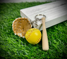 Load image into Gallery viewer, Baseball Charms Keychains