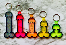 Load image into Gallery viewer, DIGITAL DOWNLOAD Hand-drawn Penis Keychain svg - Five different sizes, Digital Cut File, Funny gift, Gag gift