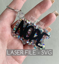 Load image into Gallery viewer, DIGITAL DOWNLOAD Layered "NOPE." Keychain svg, Digital Cut File, Funny Keychain