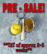 Load image into Gallery viewer, Baseball Charms Keychains