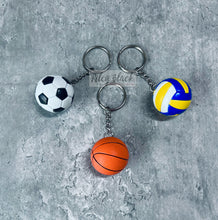 Load image into Gallery viewer, Sports Ball Charm Keychains