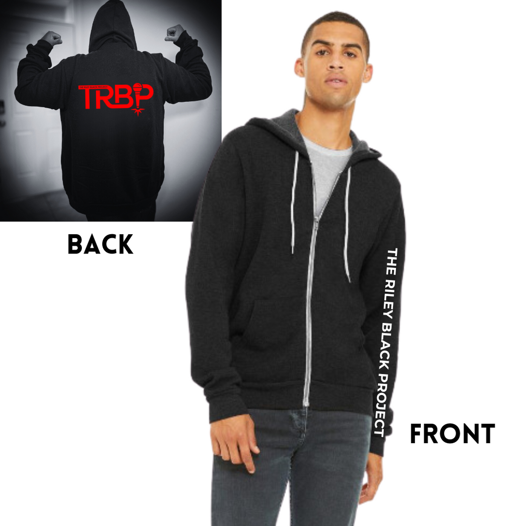 PRE-ORDER TRBP Zip Hoodie - Black Heather