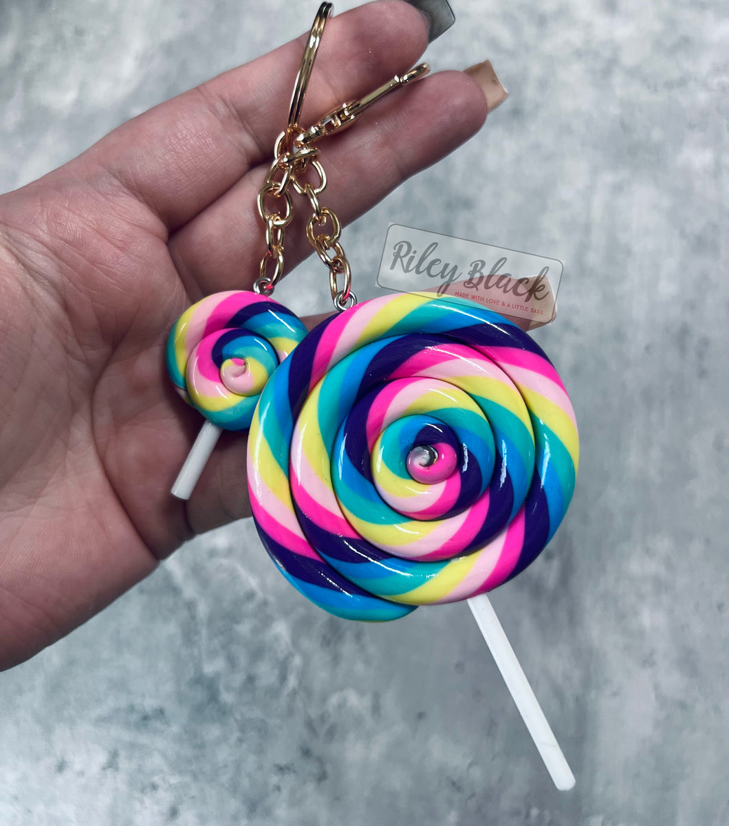 Lollipop Charm Keychains